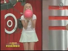 Hot blonde whores bowling and showing their pussies