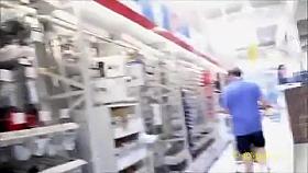 Wife flashing titties in the hardware store