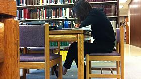 Candid Asian Library Feet Shoeplay Flats Dangling Pt 1