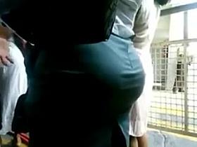 Big Latina Mature White Round Ass