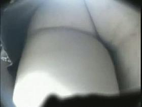 Two hot teens girls in tempting up skirt action.