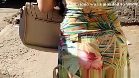 Big butt in tight shorts