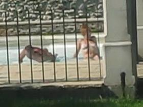 Spied the neighbours at our holiday stay in France