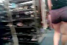 Candid Jiggly Thick Ass In Booty Shorts