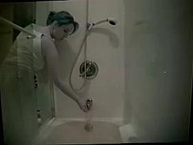 Overweight shower spy