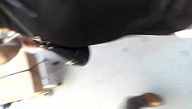 black dress kinda see thru black thong