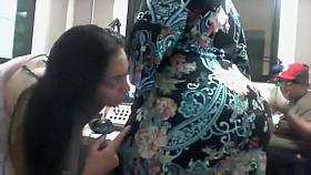 Our bootylicious producer in a dress has her huge ass bitten on by a colleague