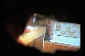 I caught my pretty guest taking the shower in bathroom