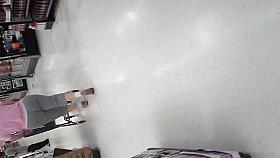 Candid juicy white booty