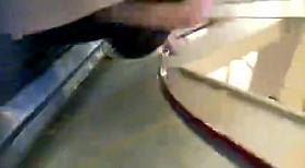 Chick in a dress and thin pantyhose.