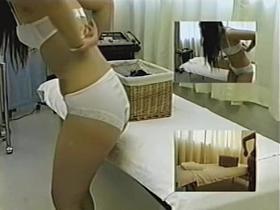 Tall Asian gets rubbed in voyeur erotic massage video