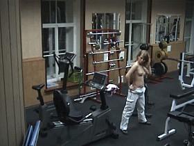 Hidden sex in gym