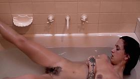 Slutty stepsister spied in bathtub