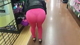 Voyeur leggings rosas transparentes