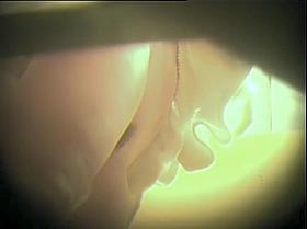 Big pear looking tits recorded by the voyeur change room cam