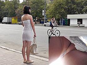 White straps up white summer suit