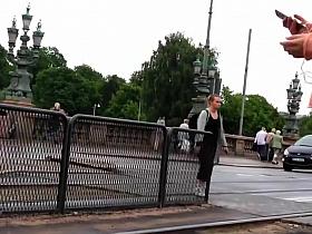 Seems she got an itchy cameltoe