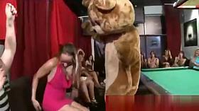 Cfnm party ladies sucking strippers cock