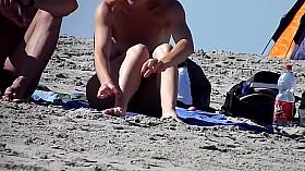 Beautiful mature pussy on the beach