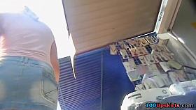 That Babe's sexily waving her cute upskirt butt