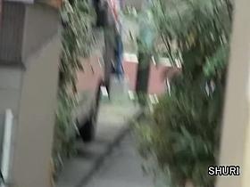 Sharking Shuri scene of wonderful Japanese schoolgirl being nicely intercepted