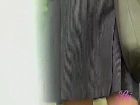 Skirt sharking attack with elegant hardworking babe being totally stunned