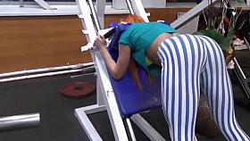 Hot ass in gym