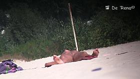 The candid tits view of pretty girls sunbathing topless