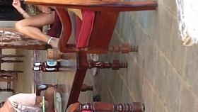 Girl masturbating gets spied