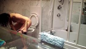 Found voyeur 24 double spy changing from bathing suit