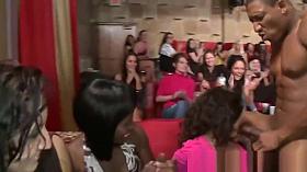 Party loving lady spreads her legs up wide for hung stripper