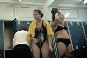 Bikini amateurs going nude after the warm shower