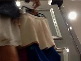 Change room no panties upskirt