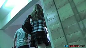 Sassy schoolgirl upskirt