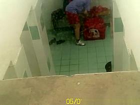 Hidden locker room spy camera