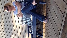 Candid Silver Flip Flop Feet