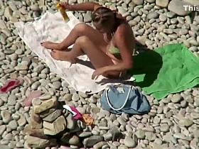 Attention whore milf on the beach