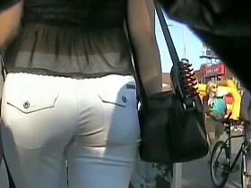 Street candid filmed by me in the middle of the street