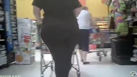 Escorting her humongous butt cheeks