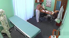 Russian babe fucks doctor till orgasm