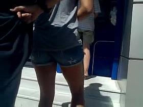 In front of the ATM- NOT mother & NOT her daughter