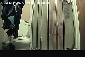 Wife spied in bathroom by spy camera