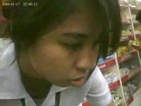 boso voyeur teen girl upskirt on a drugstore