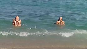 Random Topless Voyeur Sexy Beach Teens
