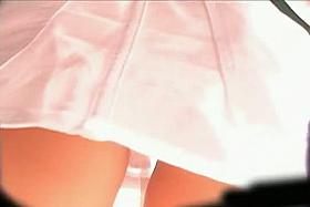 Nice ass upskirt in a hurry