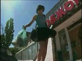 Amazing candid upskirt voyeur video