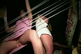 Club and disco fun with upskirt hot shots