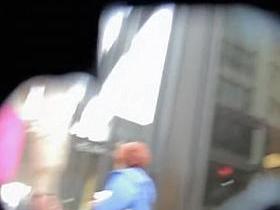 Accidental wind blown upskirt caught on spy camera