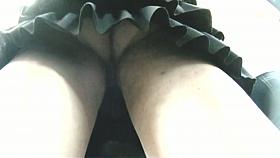 Brunette hottie chased around by an upskirt pervert