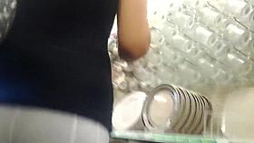 sexy teen in white tights dollar tree